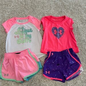 Under Armour Pink and Purple Kids' Outfit Set